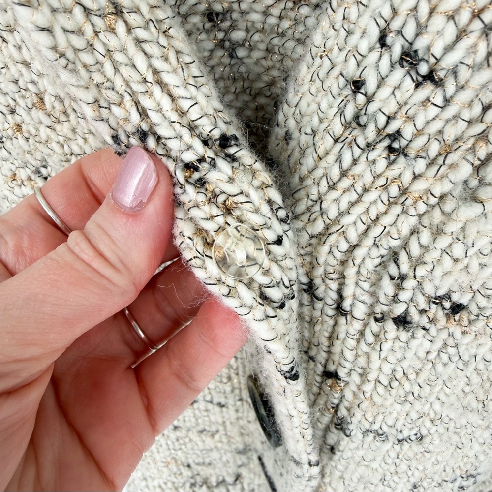 Lane Bryant Metallic Knit Cardigan Sweater | Size 22/24 - Picture 5 of 11